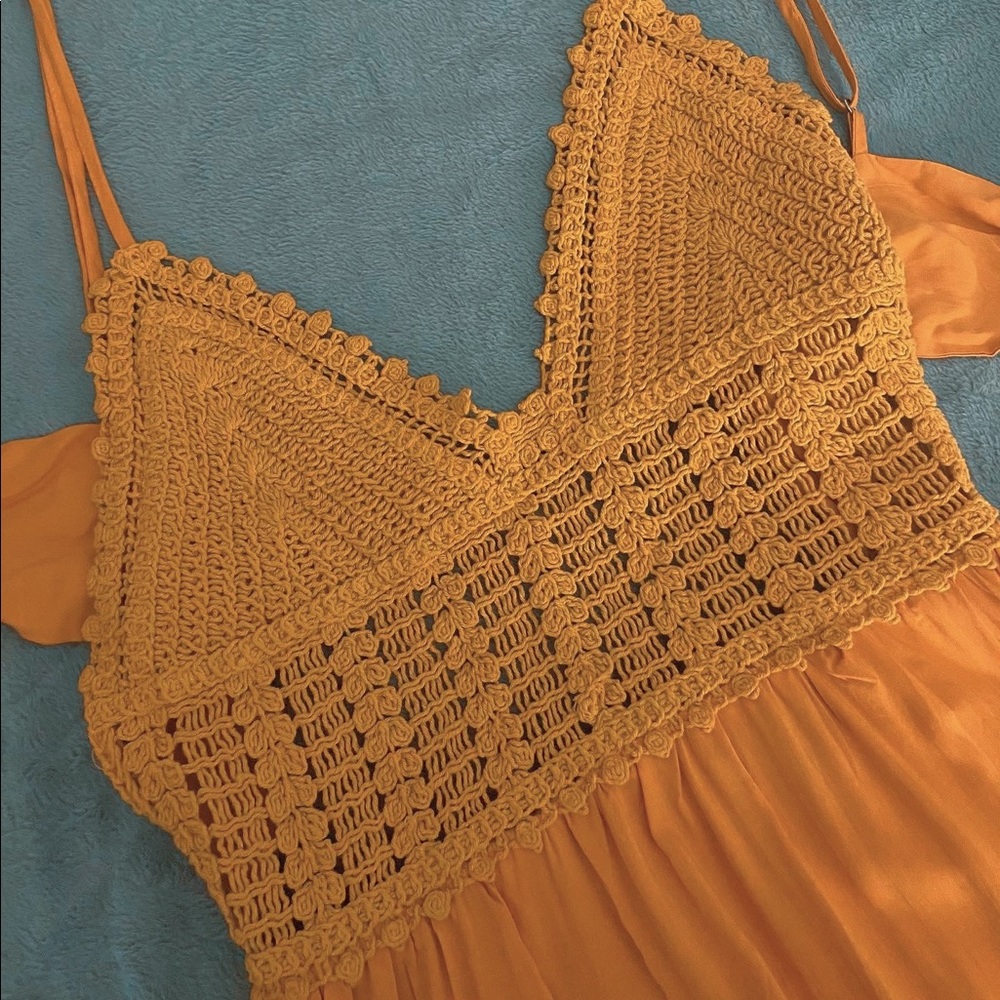 Flowy Mustard Yellow Dress